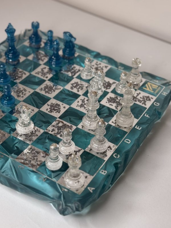 Шаховий набір з епоксидної смоли Premium Ice (Айсберг)