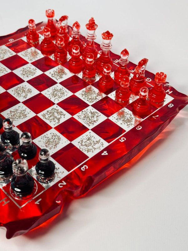 Шаховий набір з епоксидної смоли Premium Ice (Айсберг)