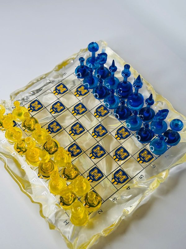 Шаховий набір з епоксидної смоли Premium Ice (Айсберг)