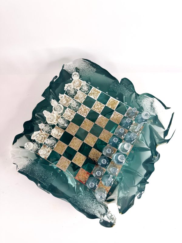 Шаховий набір з епоксидної смоли Premium Ice XL