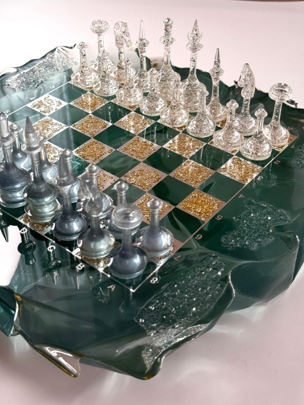 Шаховий набір з епоксидної смоли Premium Ice XL