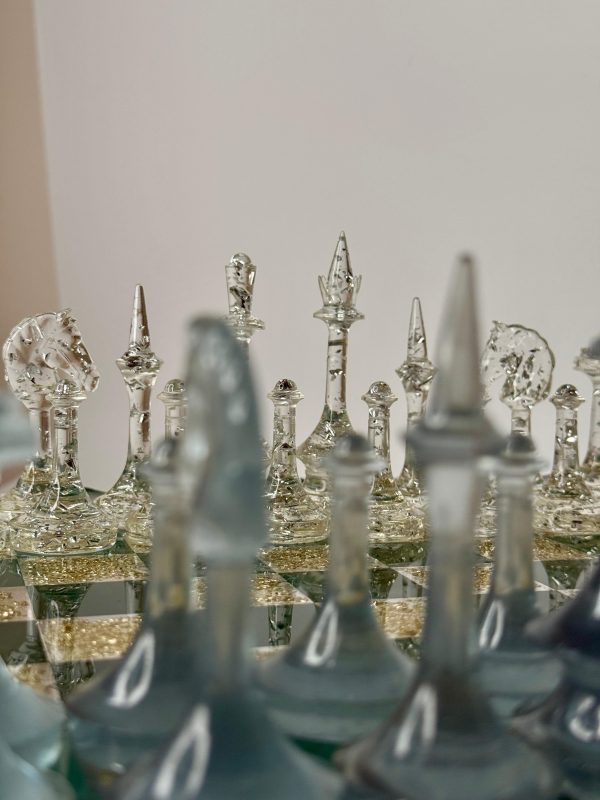 Шаховий набір з епоксидної смоли Premium Ice XL