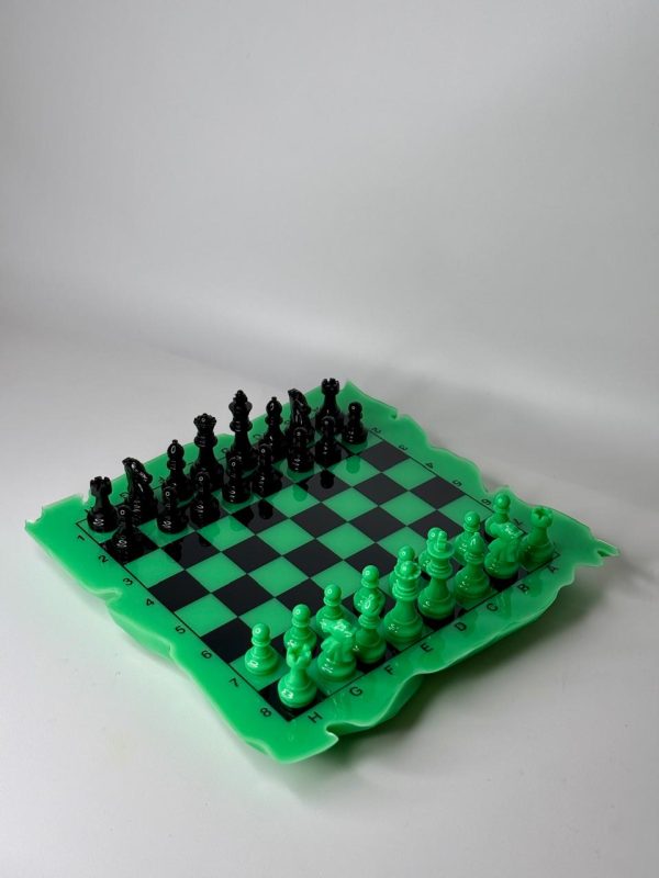 Шаховий набір з епоксидної смоли Premium Ice (Айсберг)