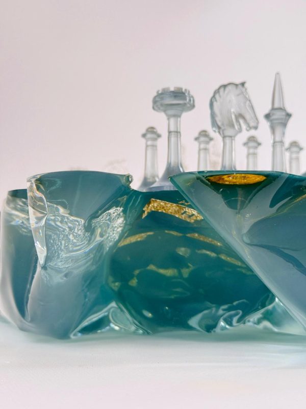 Шаховий набір з епоксидної смоли Premium Ice XL