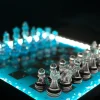 Шаховий набір з епоксидної смоли Premium Led із підсвіткою