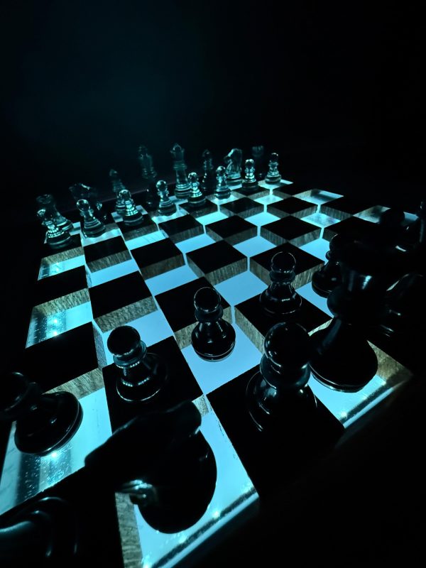 Шаховий набір з епоксидної смоли та дерева Premium Wood