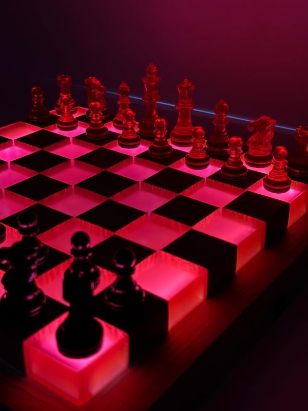 Шаховий набір з епоксидної смоли та дерева Premium Wood