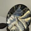 clock Круглий настінний годинник з епоксидної смоли Мармуровий