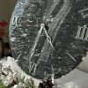 IMG_1145 Настінний круглий годинник з епоксидної смоли Срібло Лофт