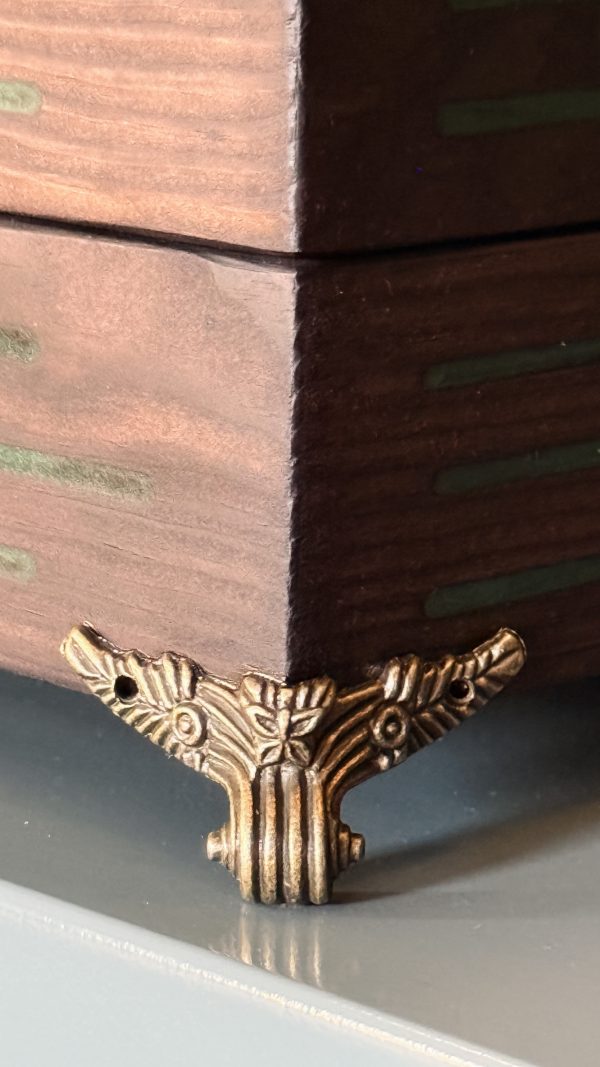 Малахітова шахова скриня з епоксидної смоли XL