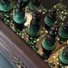 Малахітова шахова скриня з епоксидної смоли XL