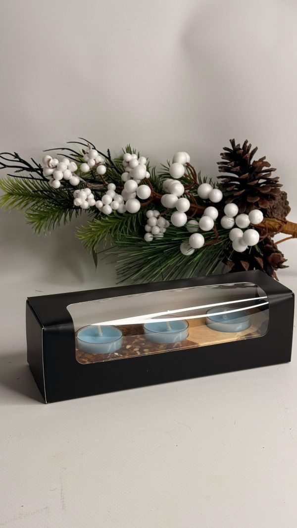 Підсвічник із капової тополі, епоксидної смоли та бурштину