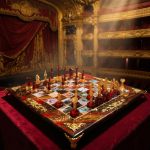 Ексклюзивний шаховий набір "Palais Garnier" з унікальними фігурами з епоксидної смоли